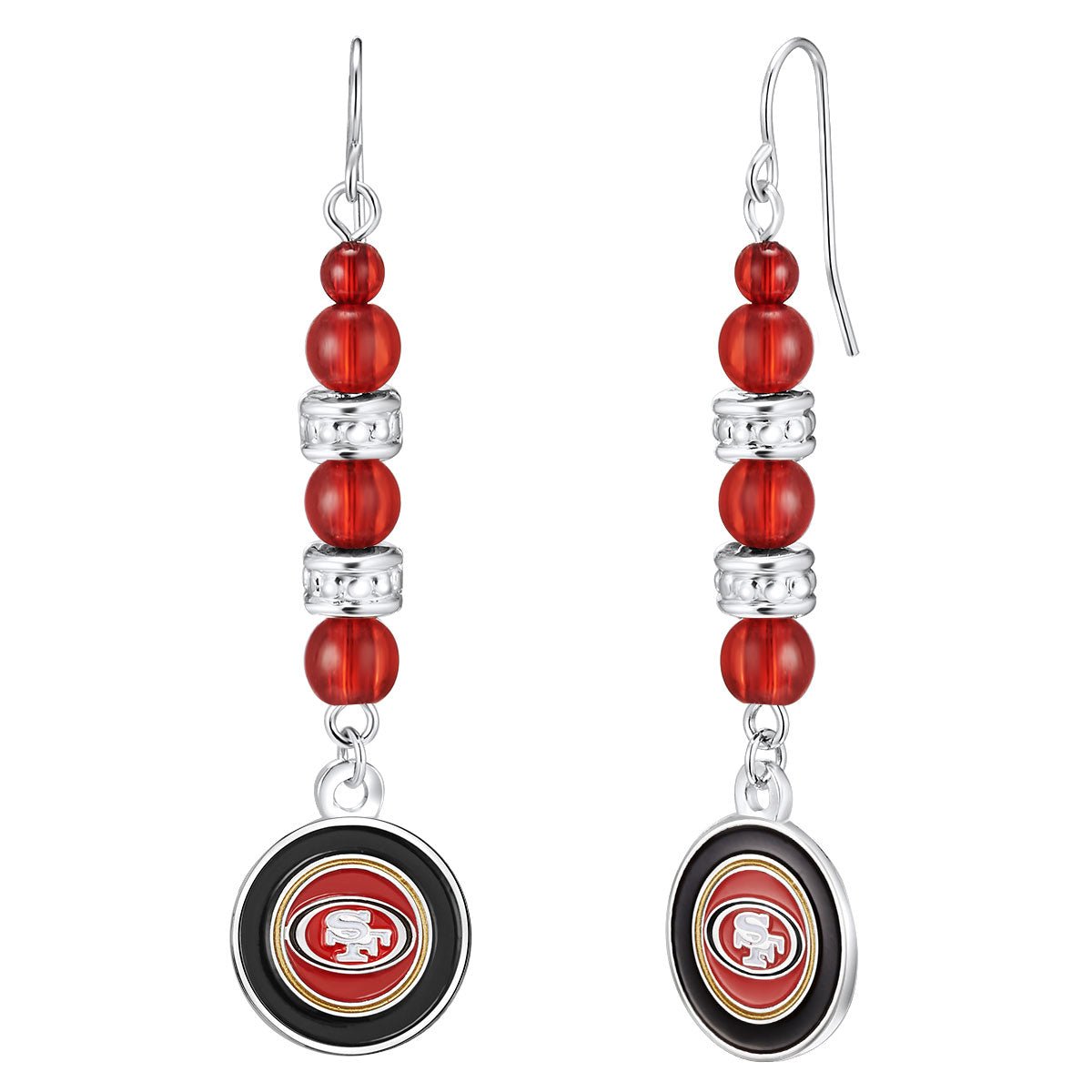 Gamedays Gear NFL Beaded Dangle Earrings E017 - 1027
