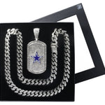 Gamedays Gear NFL Bling Dog Tag Necklace BDTN - 1027