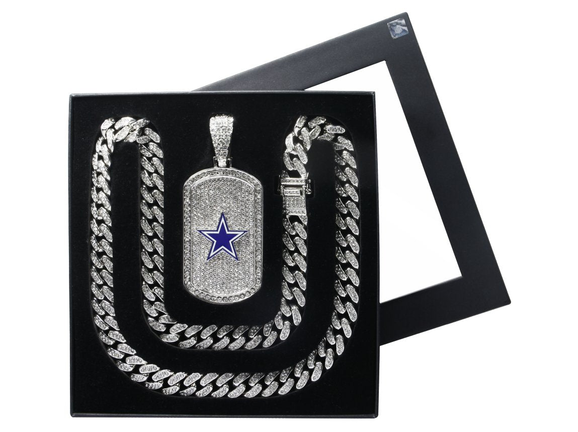 Gamedays Gear NFL Bling Dog Tag Necklace BDTN - 1027