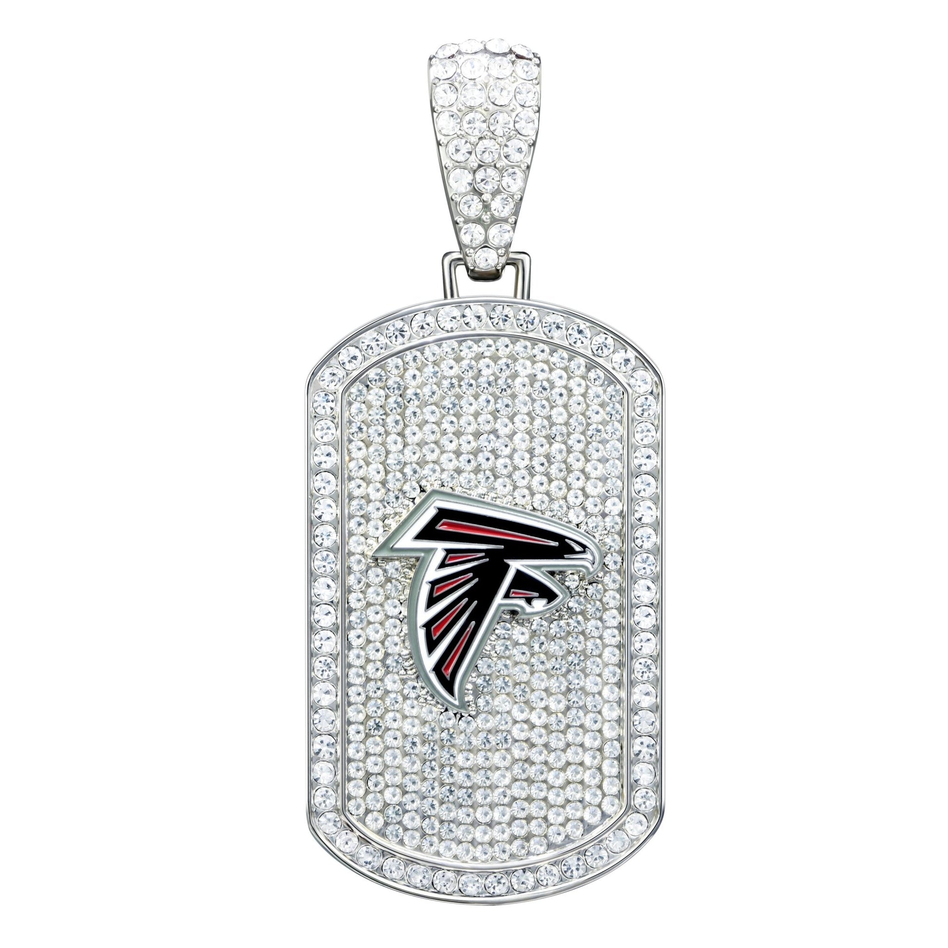 NFL Bling Dog Tag Necklace - Gamedays Gear - Atlanta Falcons