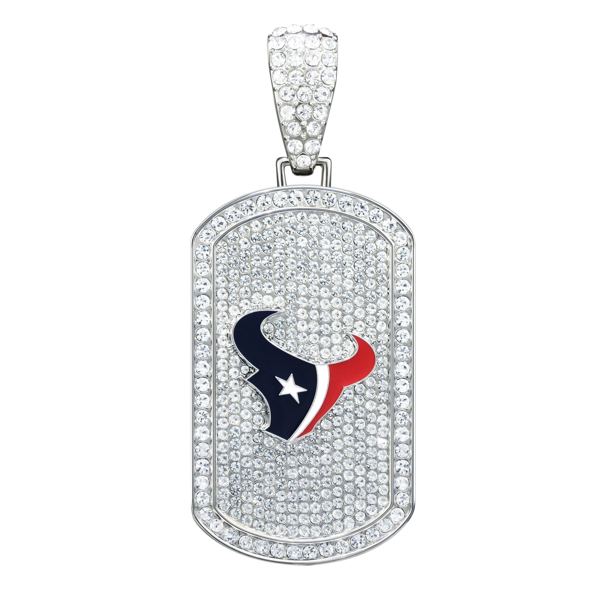 NFL Bling Dog Tag Necklace - Gamedays Gear - Houston Texans