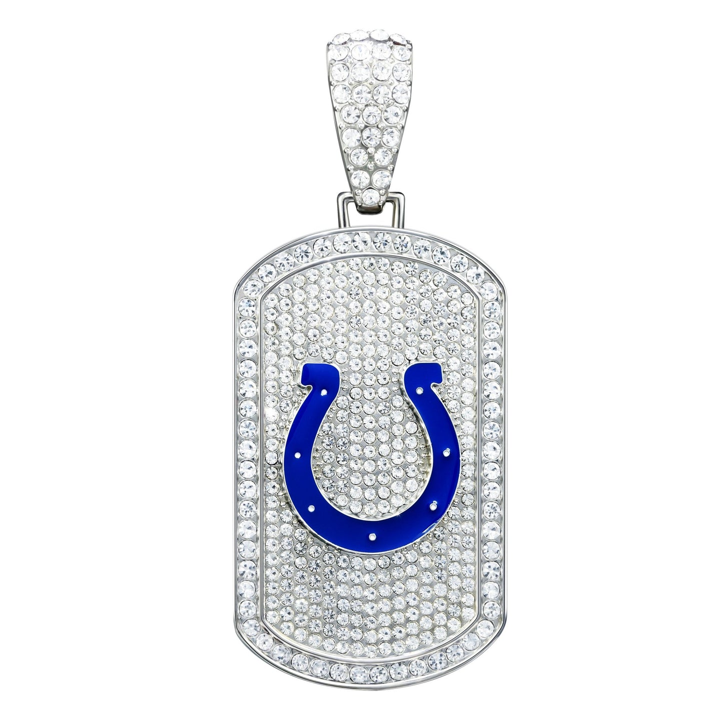 NFL Bling Dog Tag Necklace - Gamedays Gear - Indiana Colts