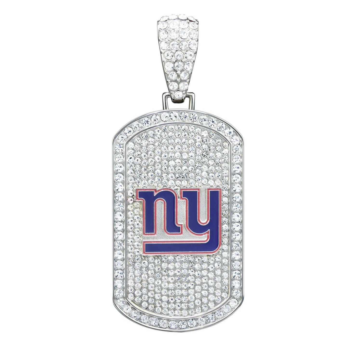 NFL Bling Dog Tag Necklace - Gamedays Gear - New York Giants