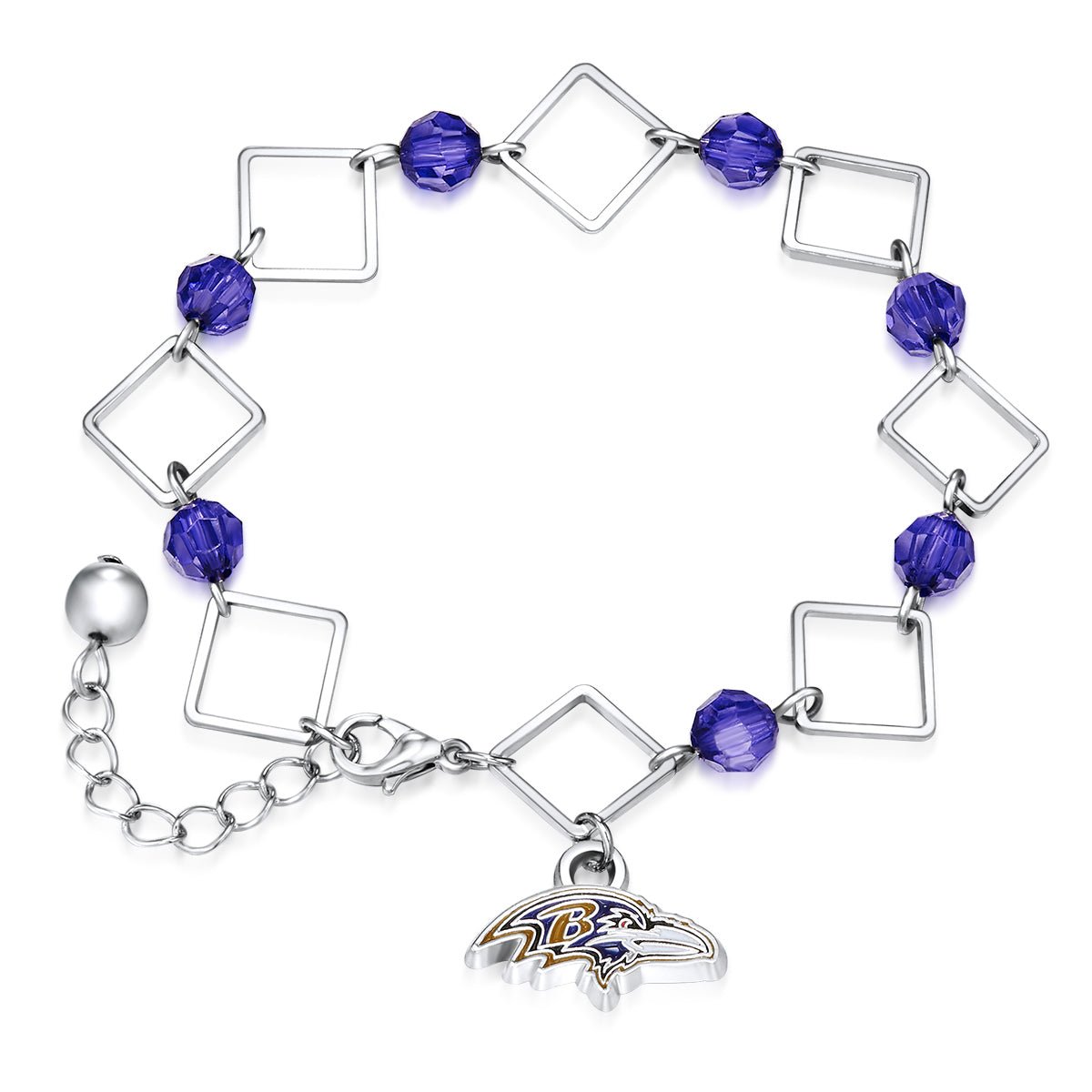 NFL Box Link Bracelet - Gamedays Gear - Baltimore Ravens