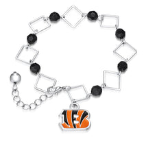 Cincinnati Bengals Box Link Bracelet