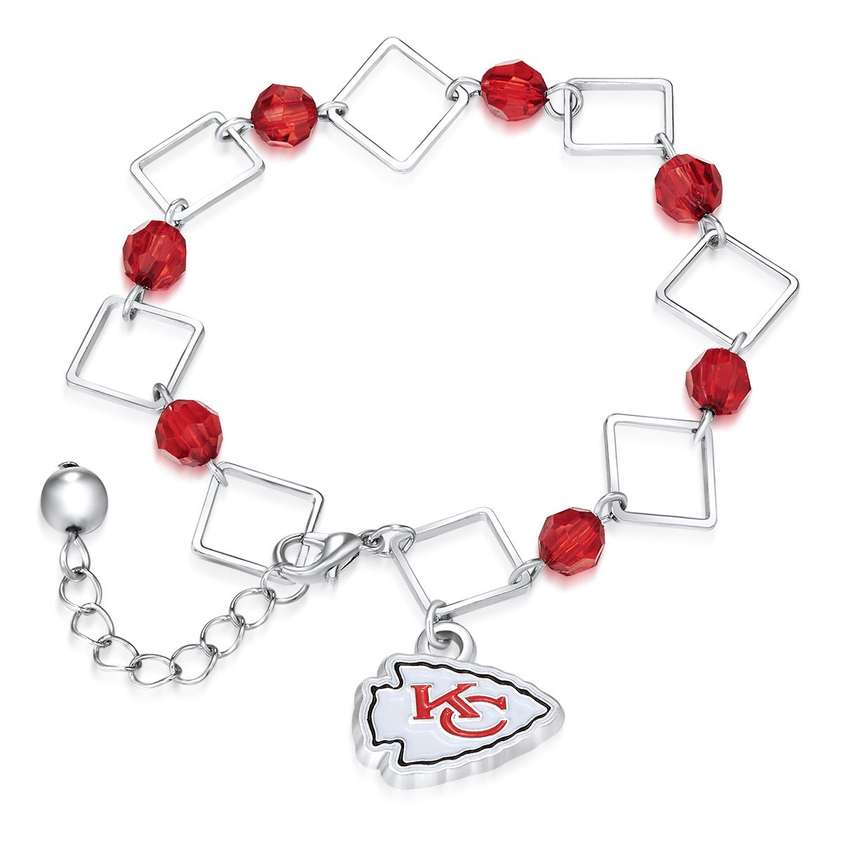 NFL Box Link Bracelet - Gamedays Gear - Kansas City Chiefs