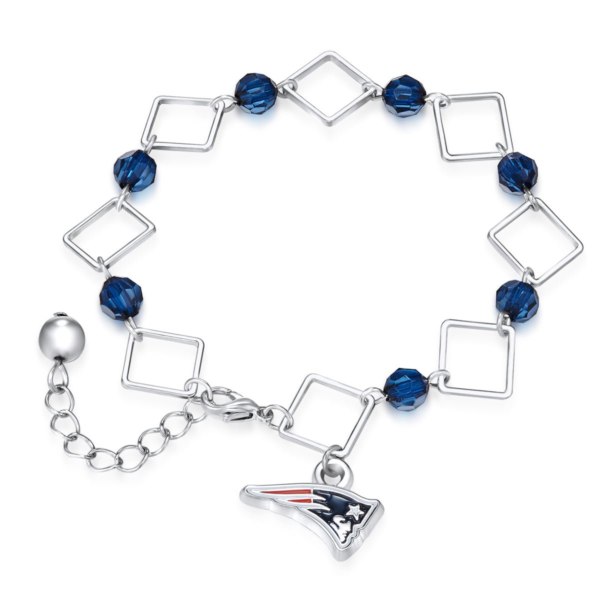 NFL Box Link Bracelet - Gamedays Gear - New England Patriots