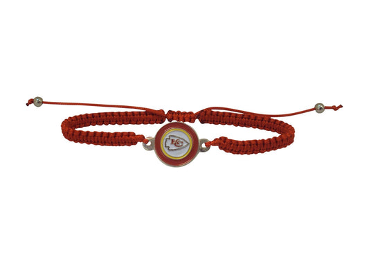 NFL Braided Logo Bracelet - Gamedays Gear - Kansas City Chiefs