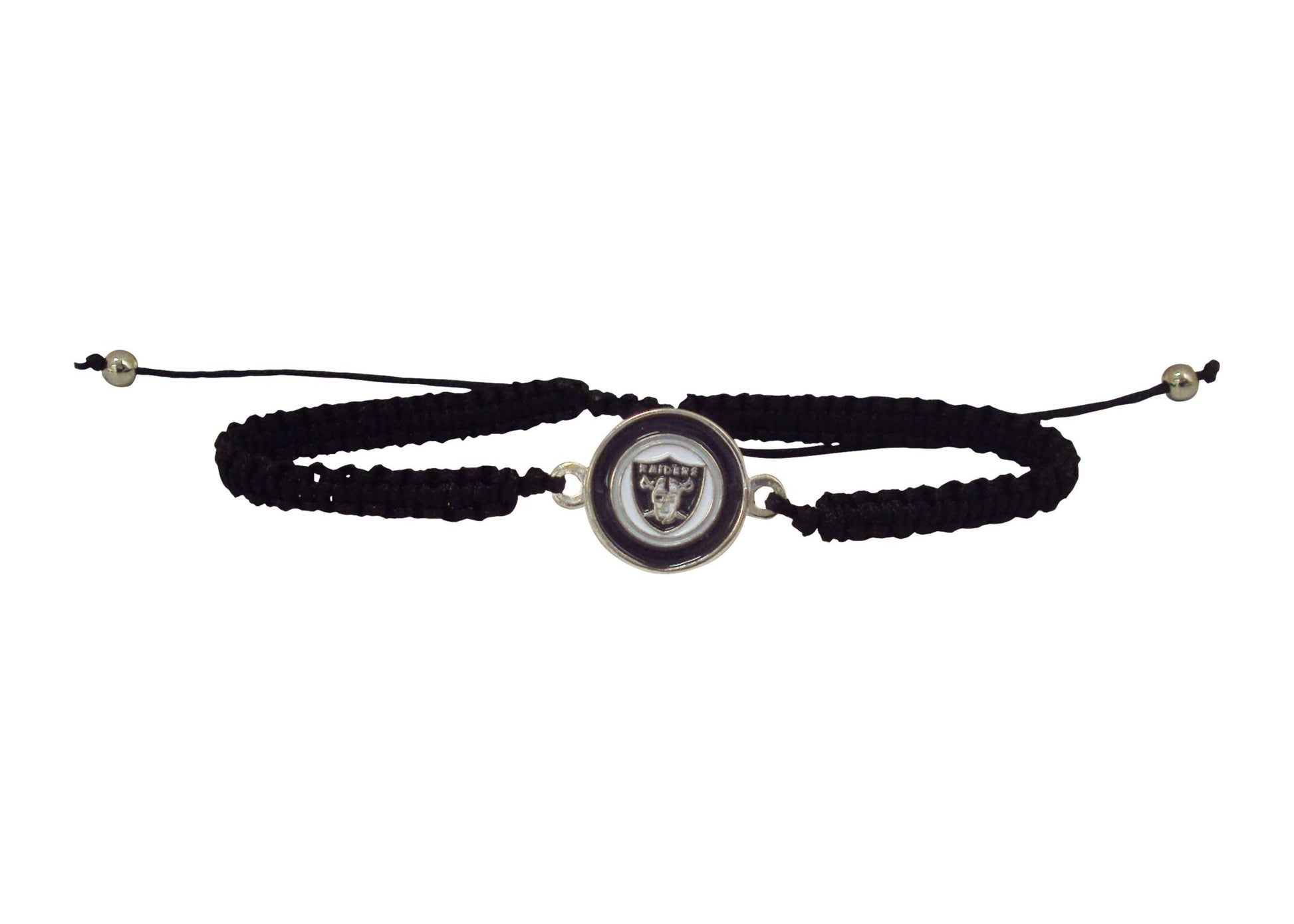 NFL Braided Logo Bracelet - Gamedays Gear - Las Vegas Raiders