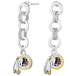 Gamedays Gear NFL Circle Links Post Earrings