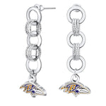 Gamedays Gear NFL Circle Links Post Earrings E007 - 1003