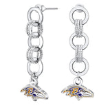 Gamedays Gear NFL Circle Links Post Earrings E007 - 1003