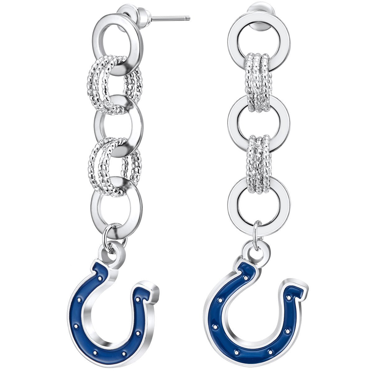 Gamedays Gear NFL Circle Links Post Earrings E007 - 1014