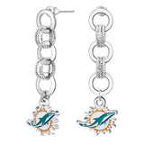 Gamedays Gear NFL Circle Links Post Earrings E007 - 1017