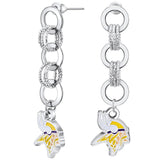 Gamedays Gear NFL Circle Links Post Earrings E007 - 1018