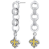 Gamedays Gear NFL Circle Links Post Earrings E007 - 1020