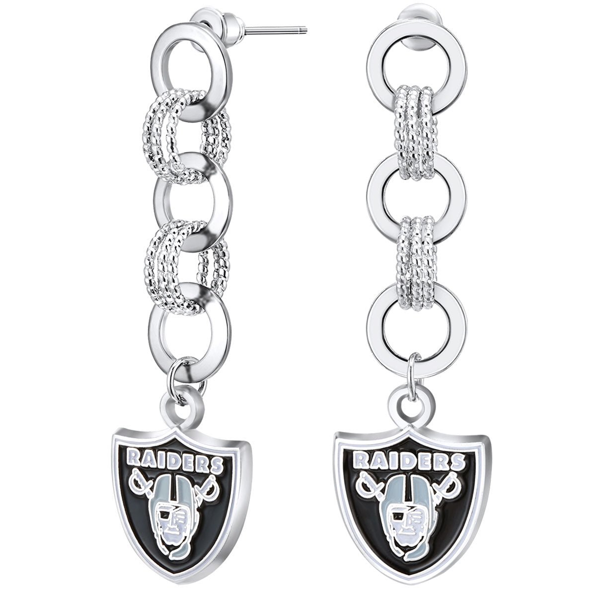 Gamedays Gear NFL Circle Links Post Earrings E007 - 1023