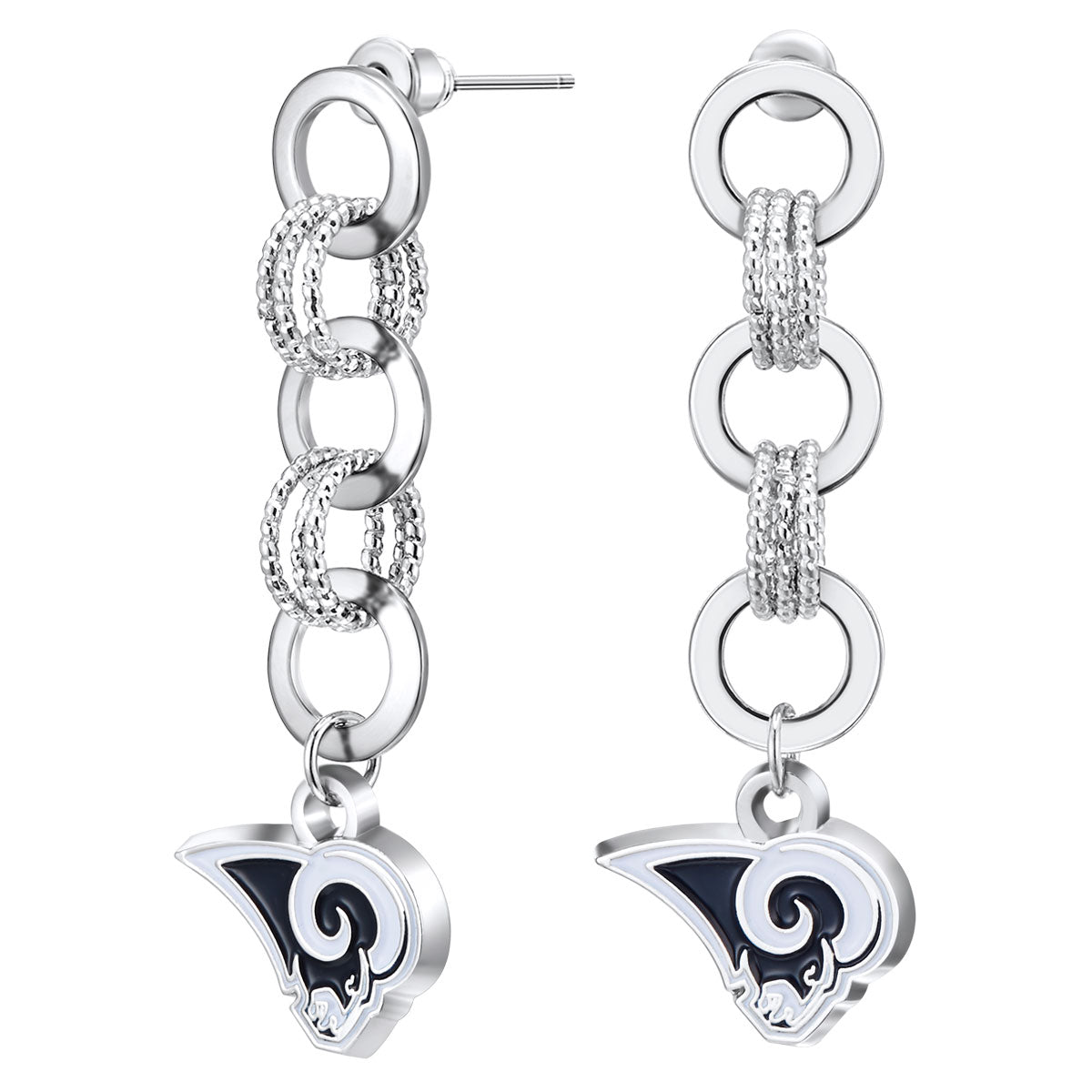 Gamedays Gear NFL Circle Links Post Earrings E007 - 1029