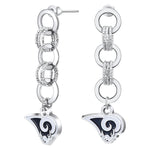 Gamedays Gear NFL Circle Links Post Earrings E007 - 1029