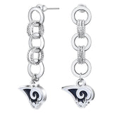 Gamedays Gear NFL Circle Links Post Earrings E007 - 1029