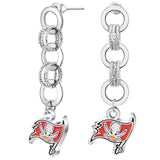 Gamedays Gear NFL Circle Links Post Earrings E007 - 1030