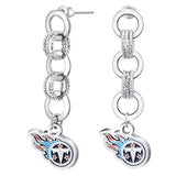 Gamedays Gear NFL Circle Links Post Earrings E007 - 1031