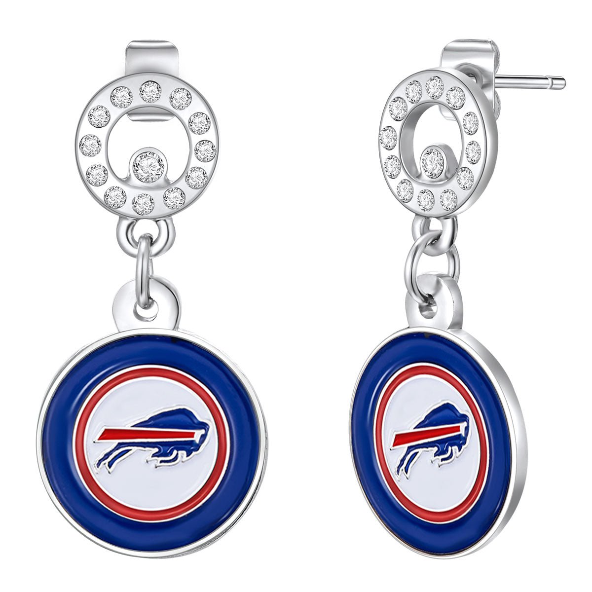 NFL Circle Post Earrings - Gamedays Gear - Baltimore Ravens