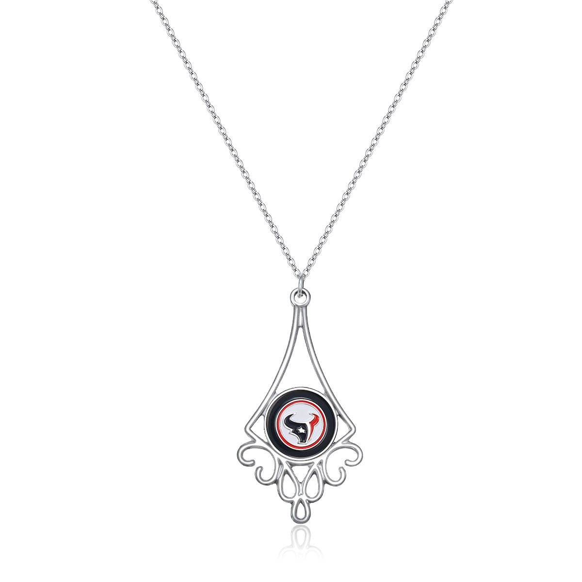 NFL Diamond Floral Necklace - Gamedays Gear - Houston Texans