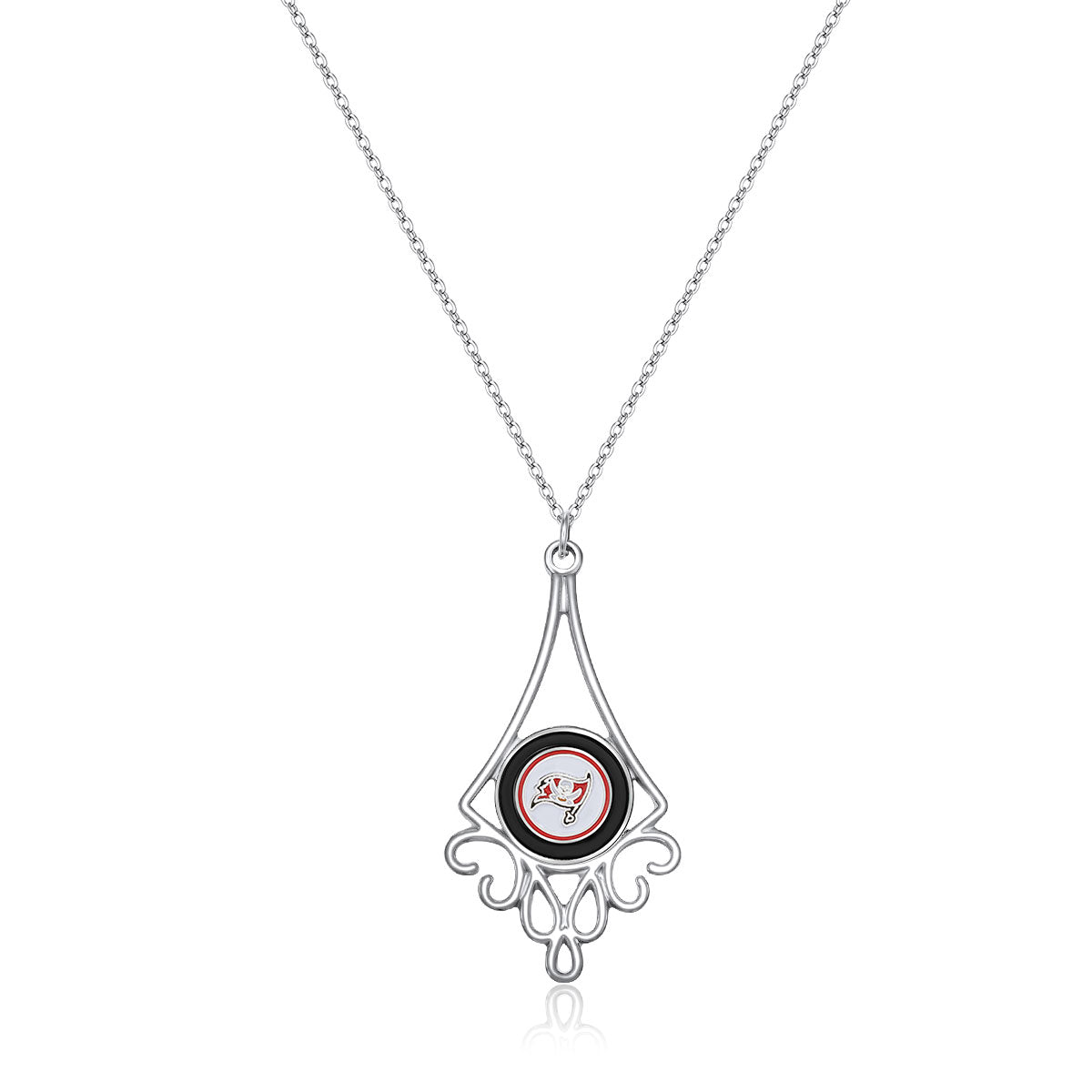 NFL Diamond Floral Necklace - Gamedays Gear - Tampa Bay Buccaneers