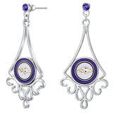 Gamedays Gear NFL Diamond Floral Post Earrings E016 - 1003