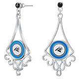 Gamedays Gear NFL Diamond Floral Post Earrings E016 - 1005