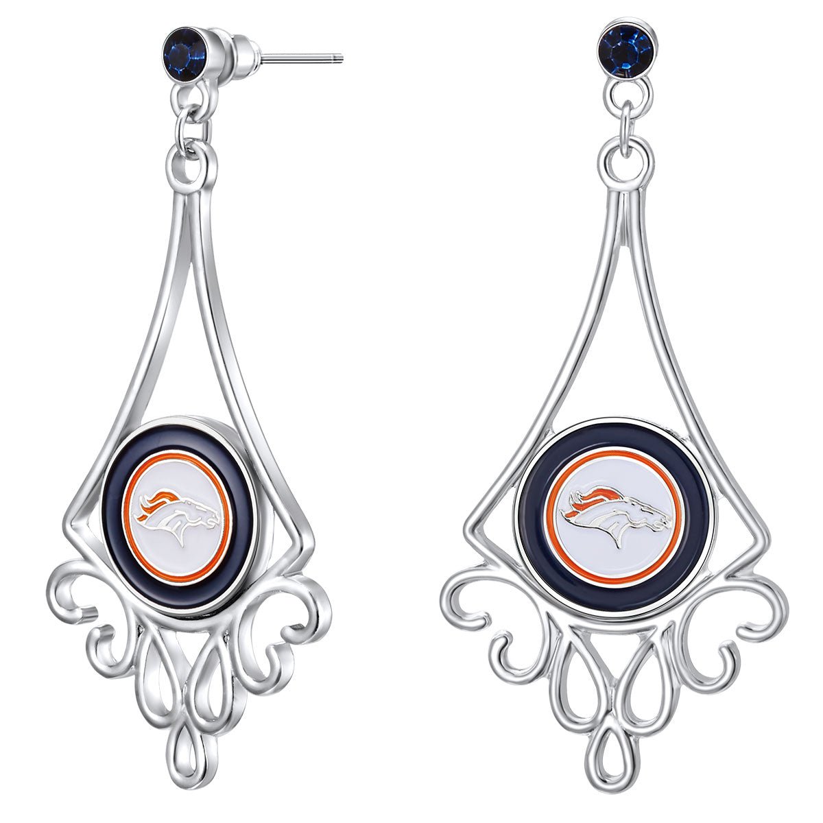 Gamedays Gear NFL Diamond Floral Post Earrings E016 - 1010