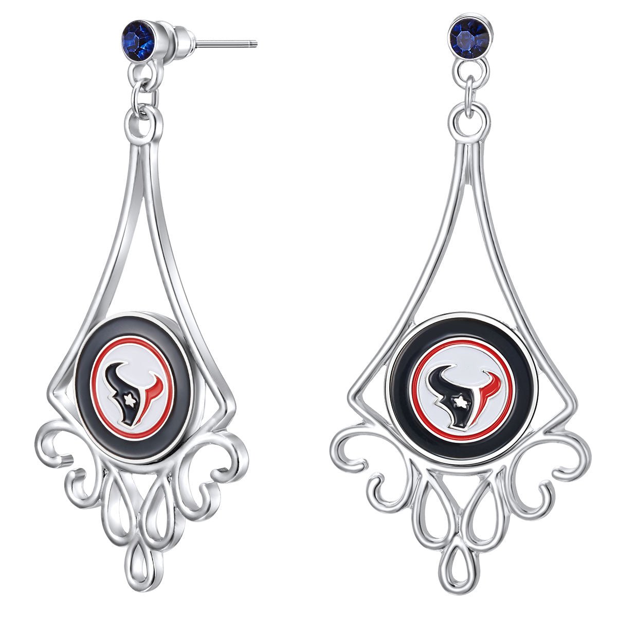 Gamedays Gear NFL Diamond Floral Post Earrings E016 - 1013