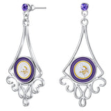 Gamedays Gear NFL Diamond Floral Post Earrings E016 - 1018