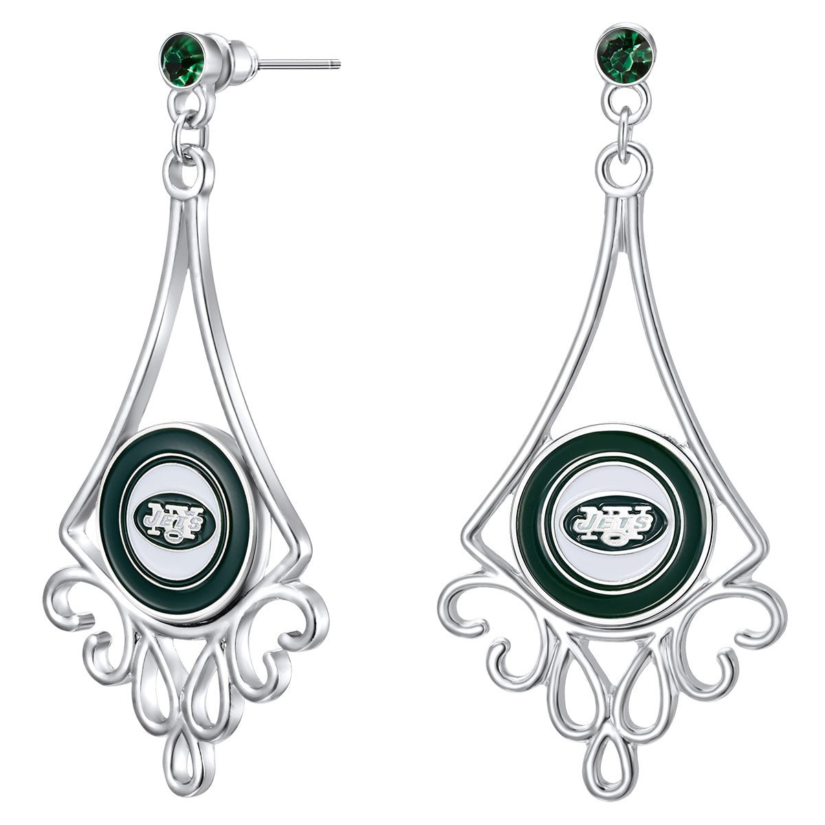 Gamedays Gear NFL Diamond Floral Post Earrings E016 - 1022