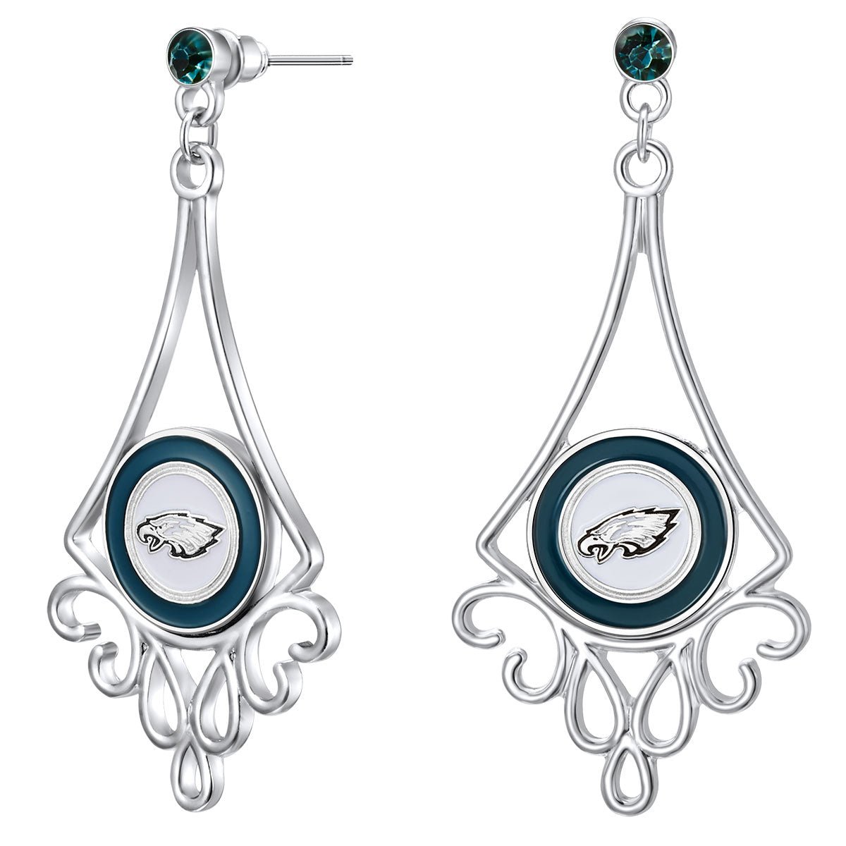 Gamedays Gear NFL Diamond Floral Post Earrings E016 - 1024