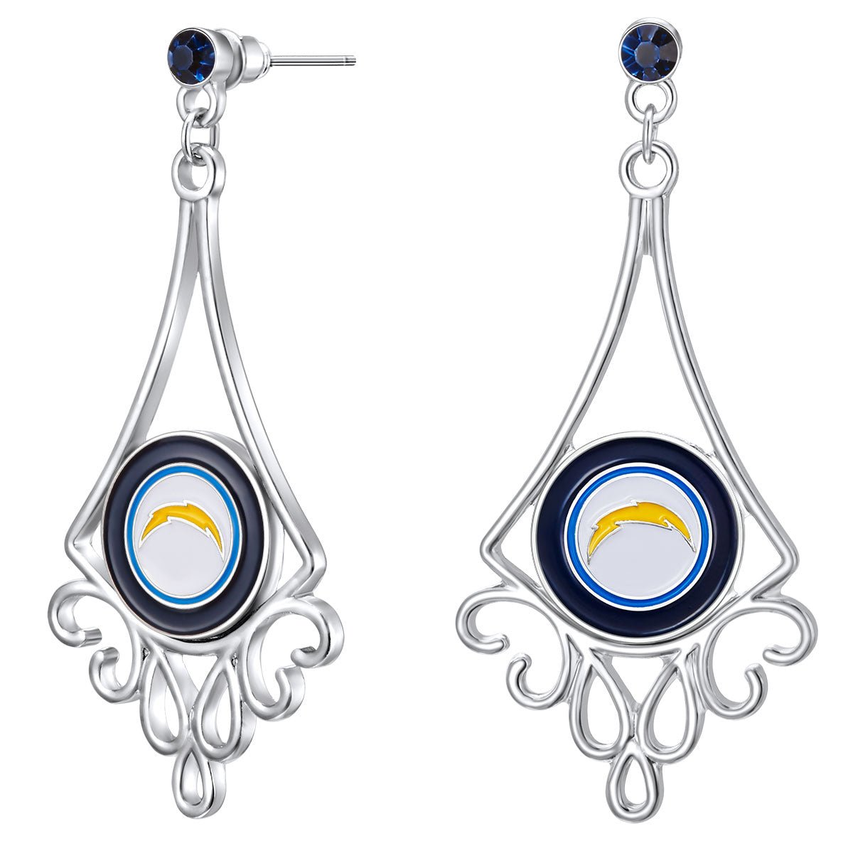 Gamedays Gear NFL Diamond Floral Post Earrings E016 - 1026
