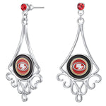 Gamedays Gear NFL Diamond Floral Post Earrings E016 - 1027