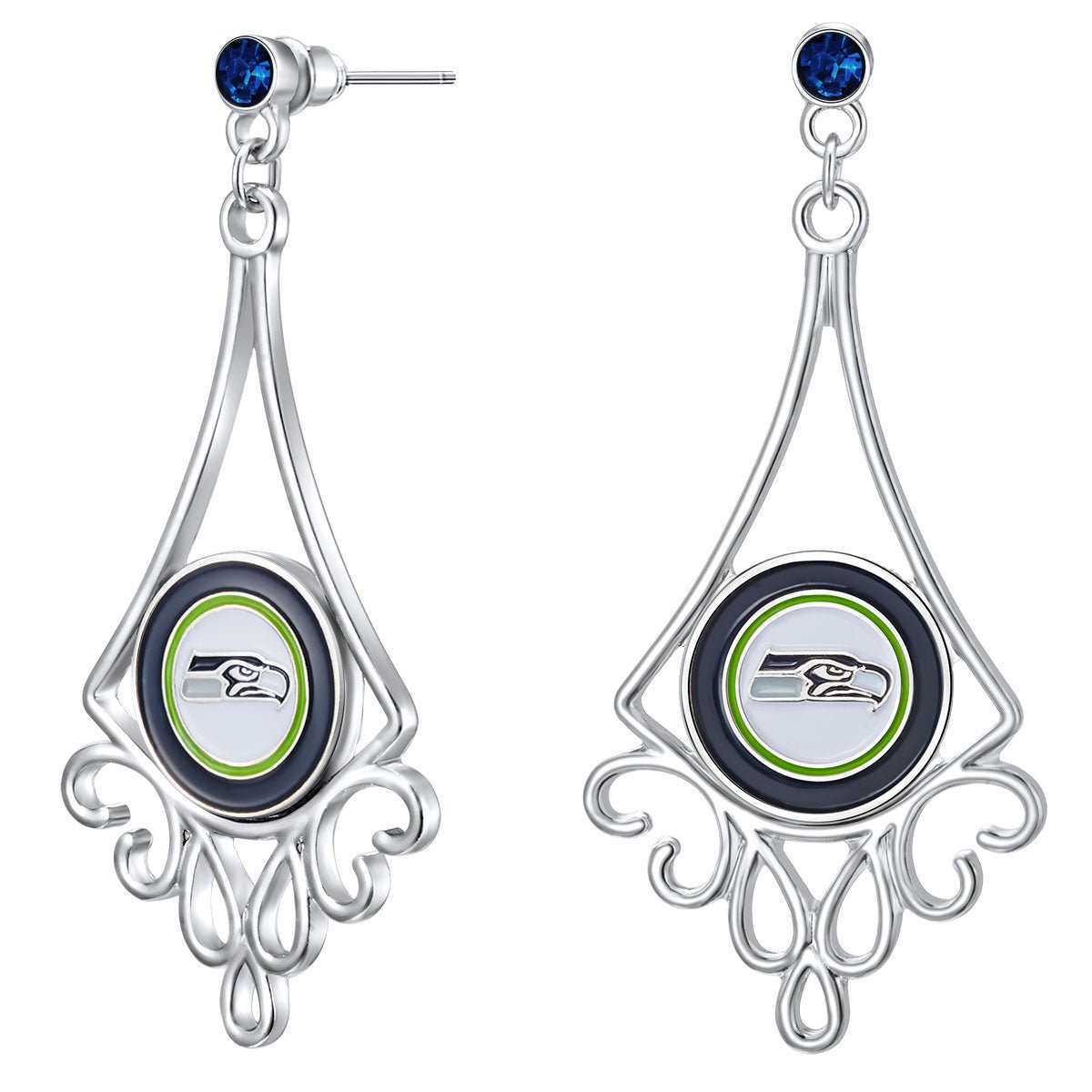 Gamedays Gear NFL Diamond Floral Post Earrings E016 - 1028