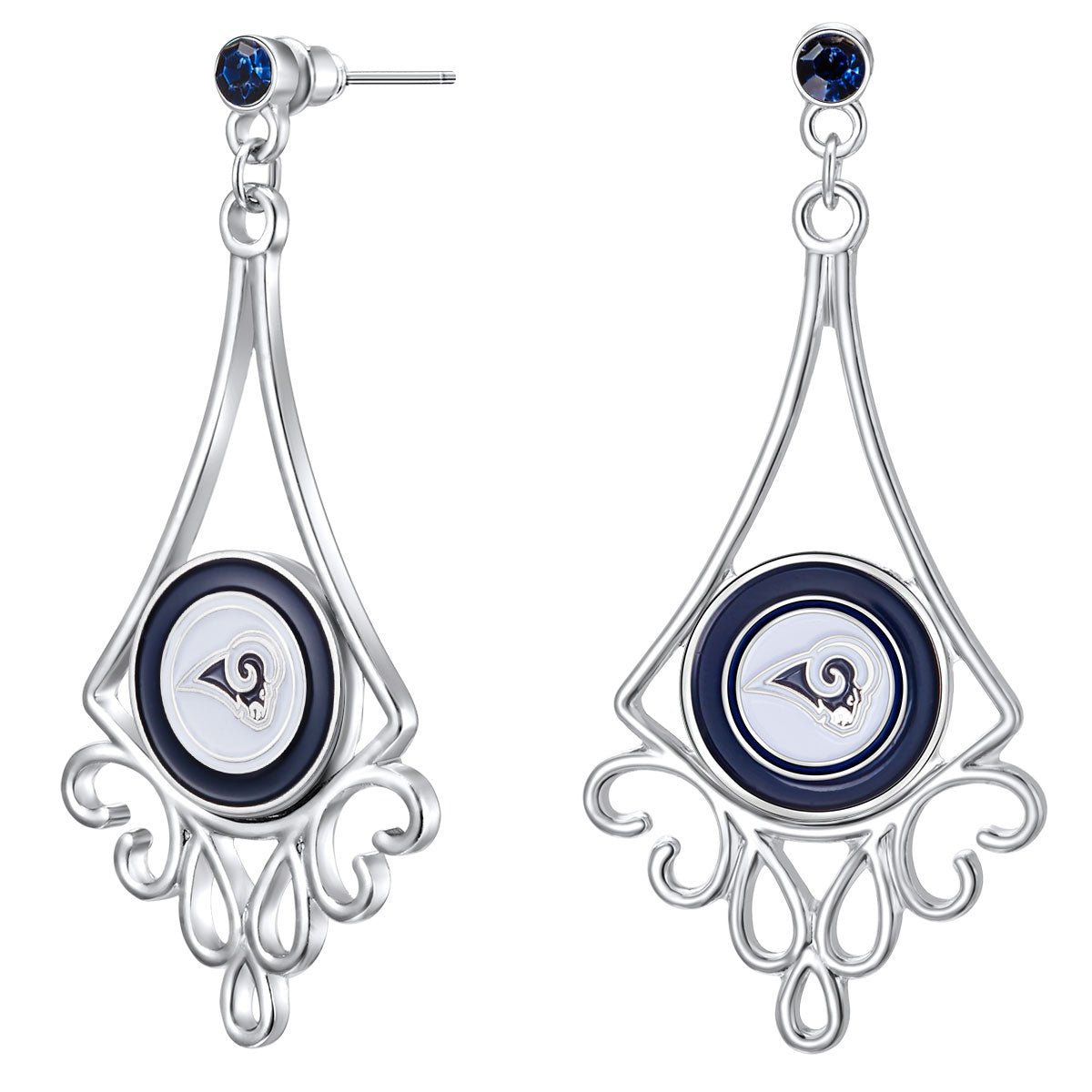 Gamedays Gear NFL Diamond Floral Post Earrings E016 - 1029
