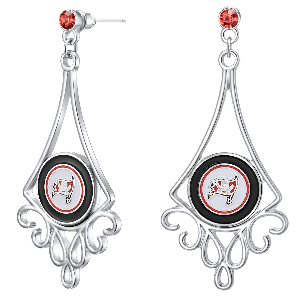 Gamedays Gear NFL Diamond Floral Post Earrings E016 - 1030