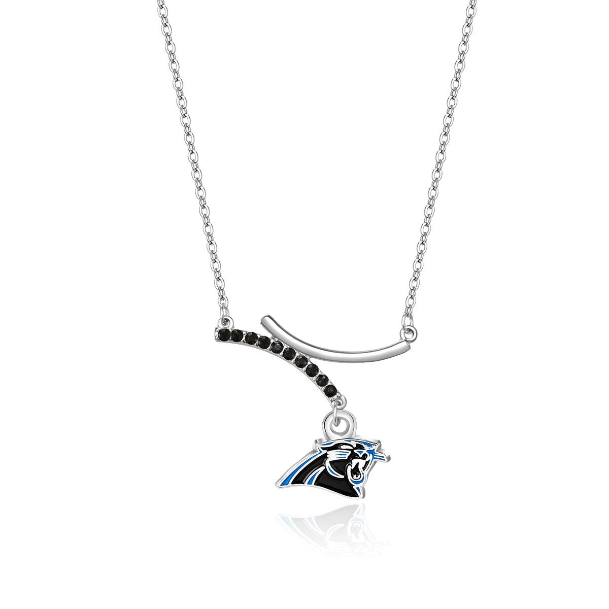 NFL Dual Infinity Necklace - Gamedays Gear - Carolina Panthers