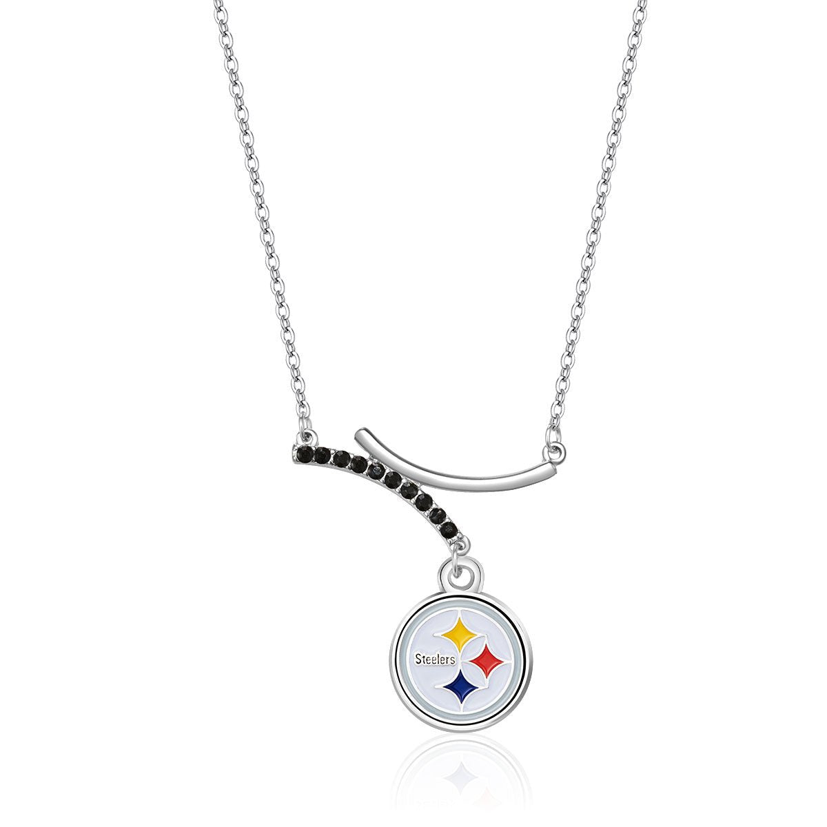 NFL Dual Infinity Necklace - Gamedays Gear - Pittsburgh Steelers