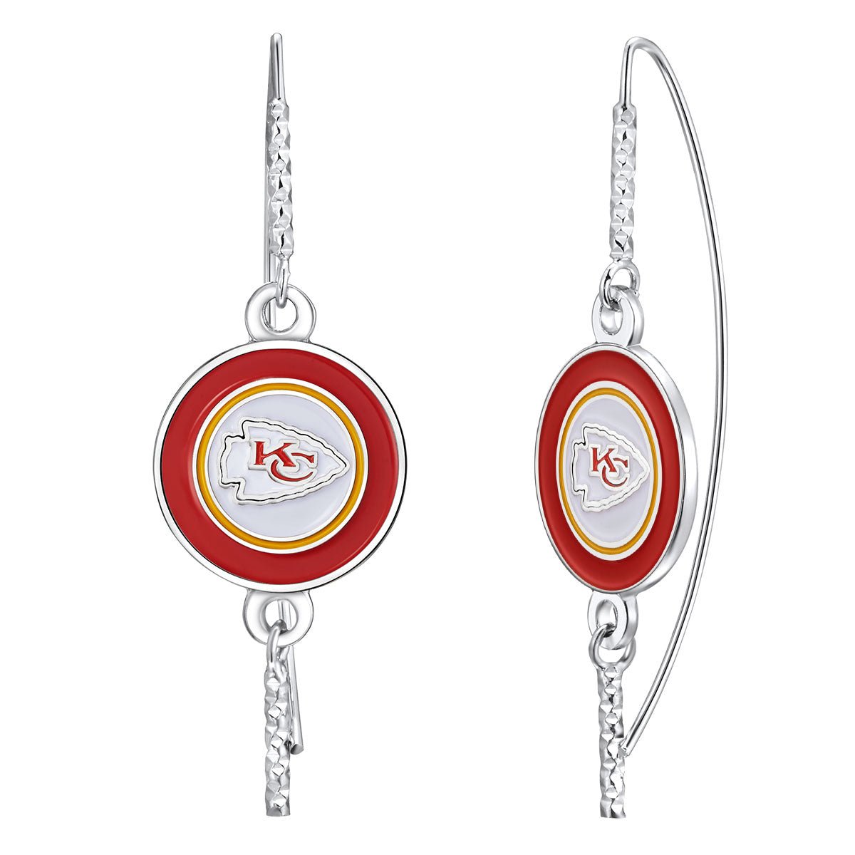 NFL Fish Hook Earrings - Gamedays Gear - Kansas City Chiefs