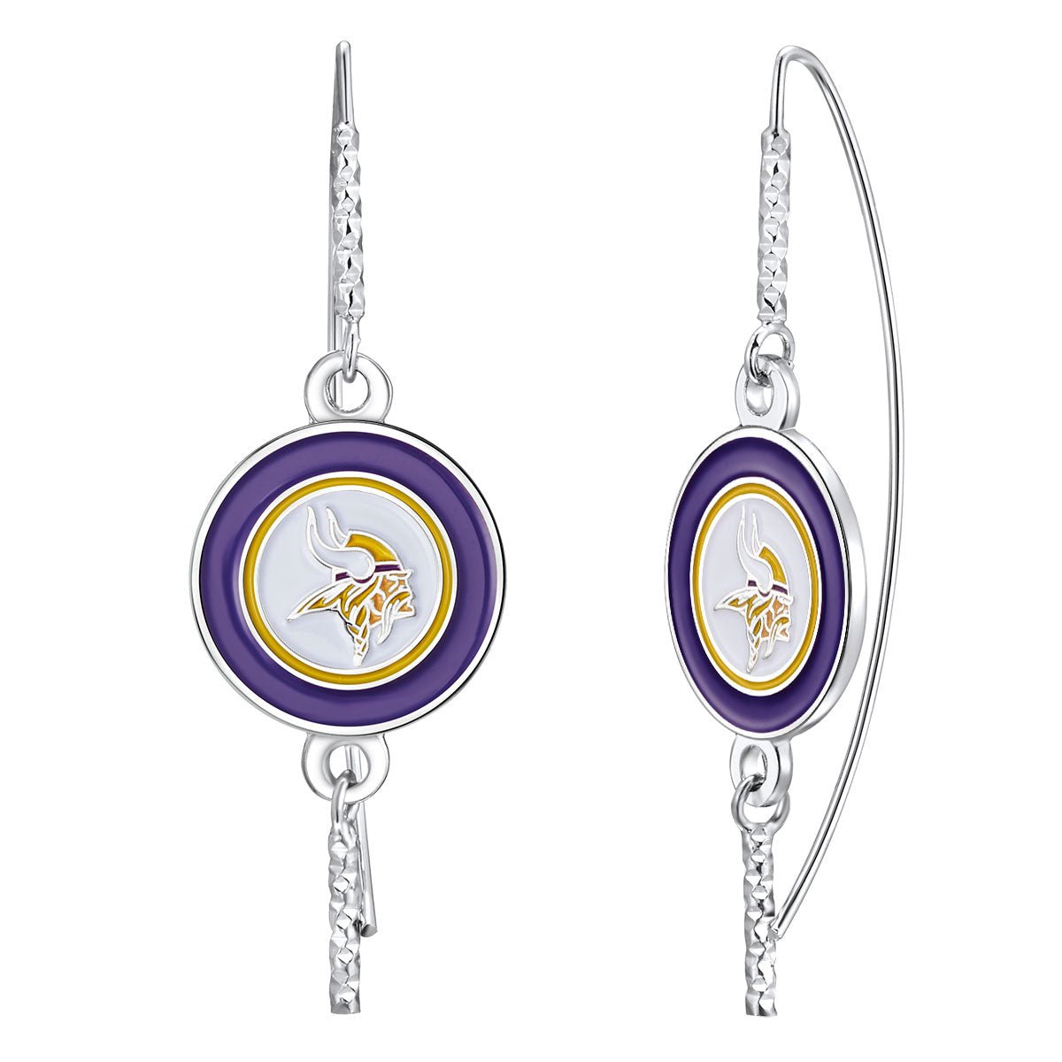 NFL Fish Hook Earrings - Gamedays Gear - Minnesota Vikings