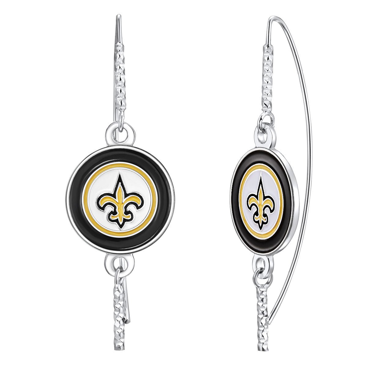 NFL Fish Hook Earrings - Gamedays Gear - New Orleans Saints