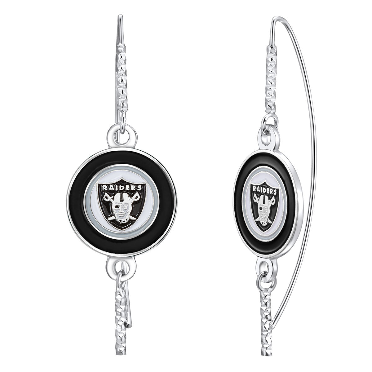 NFL Fish Hook Earrings - Gamedays Gear - Las Vegas Raiders