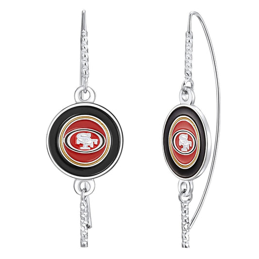 NFL Fish Hook Earrings - Gamedays Gear - San Francisco 49ers