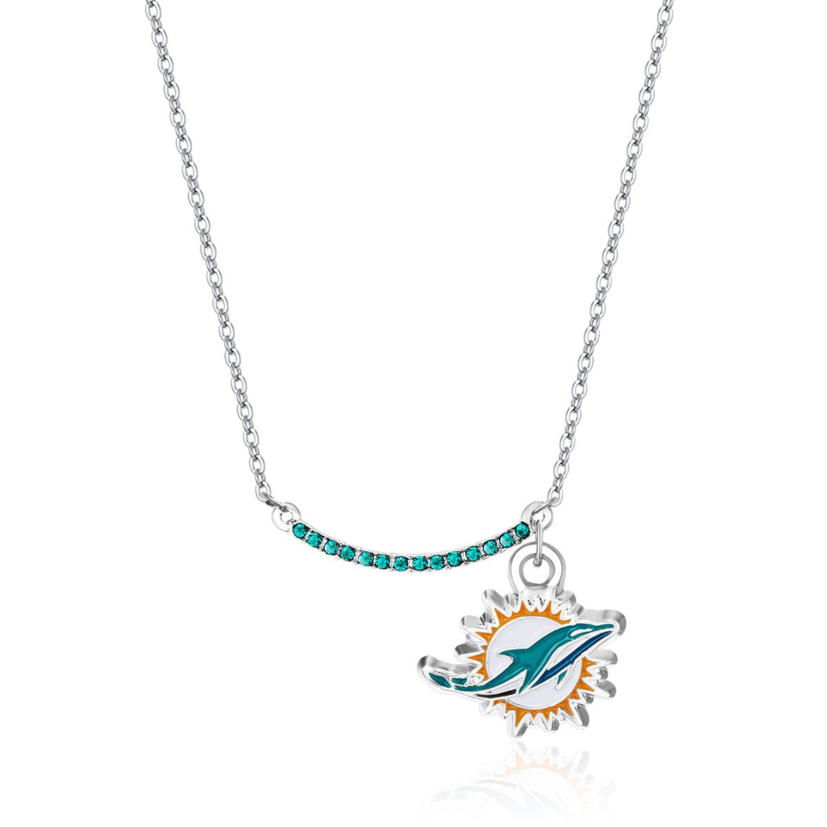 NFL Infinity Necklace - Gamedays Gear - Miami Dolphins