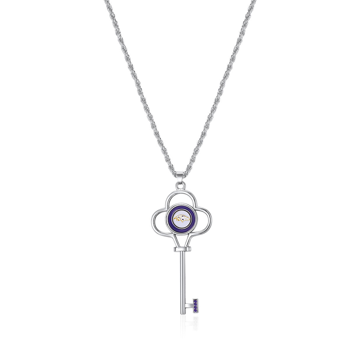 NFL Key Logo Necklace - Gamedays Gear - Baltimore Ravens